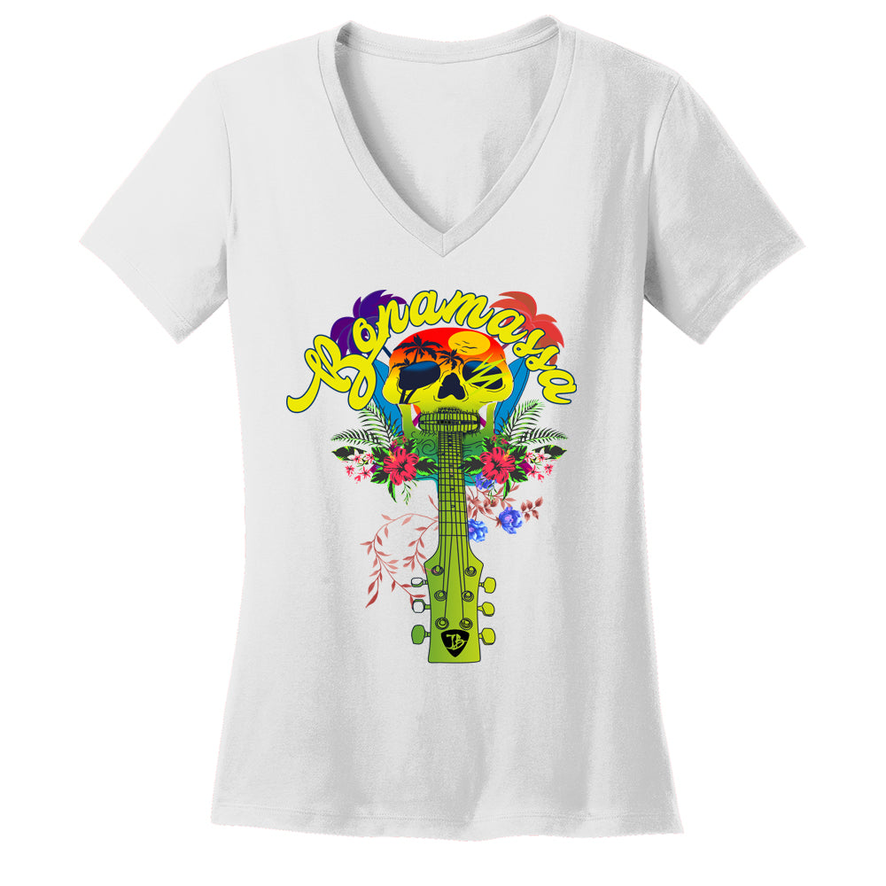 Joe Bonamassa Island Blues V-neck t-skjorte dame bomull