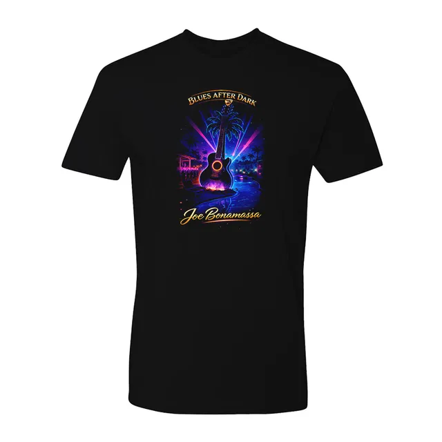 Joe Bonamassa Blues After Dark t-skjorte svart bomull unisex