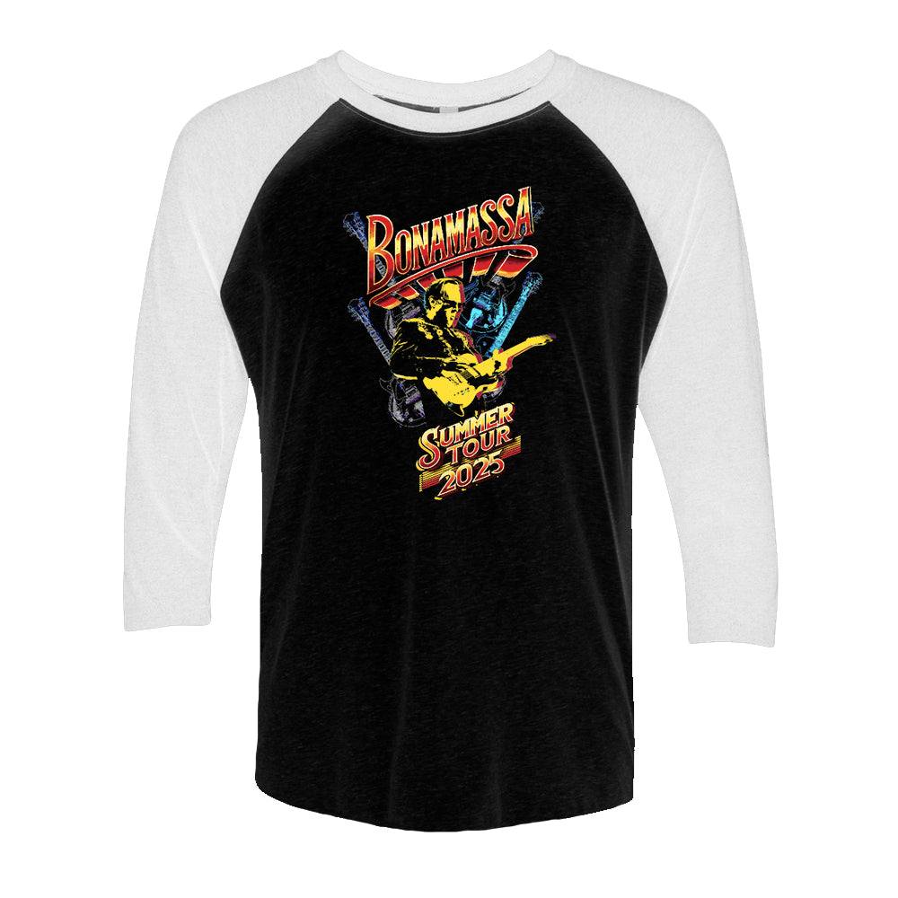 Joe Bonamassa Summer Tour 2025 t-skjorte 3/4 ermer