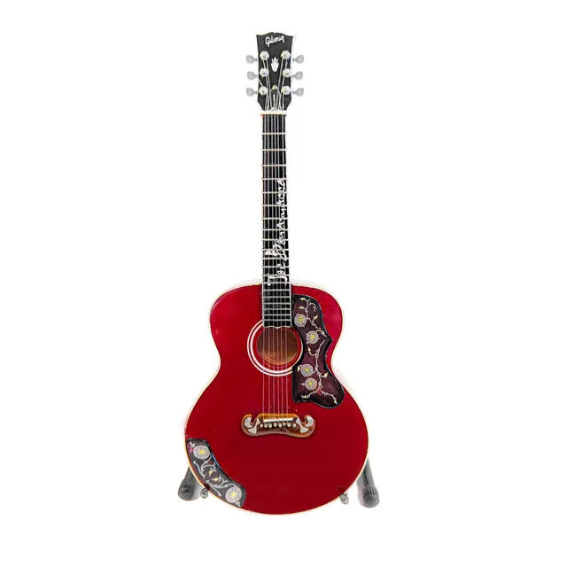 Joe Bonamassa Gibson J-200 miniatyrgitar cherry 1:4