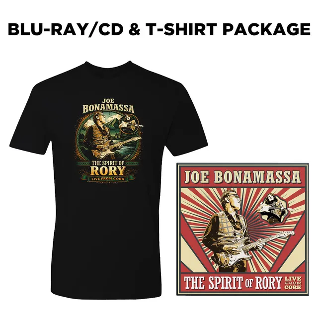 Joe Bonamassa The Spirit Of Rory Live From Cork pakke Blu-ray T-skjorte