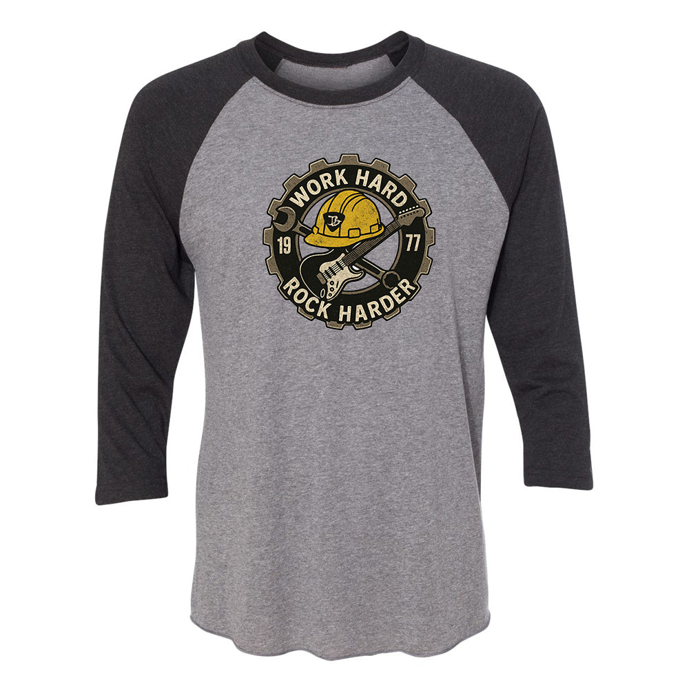 Joe Bonamassa Work Hard Rock Harder raglan t-skjorte 3/4
