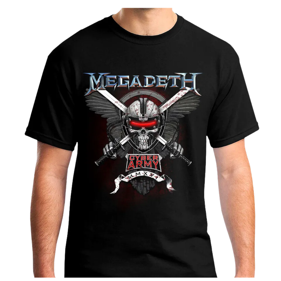 Megadeth Cyber Army 2016 T-skjorte fanclub
