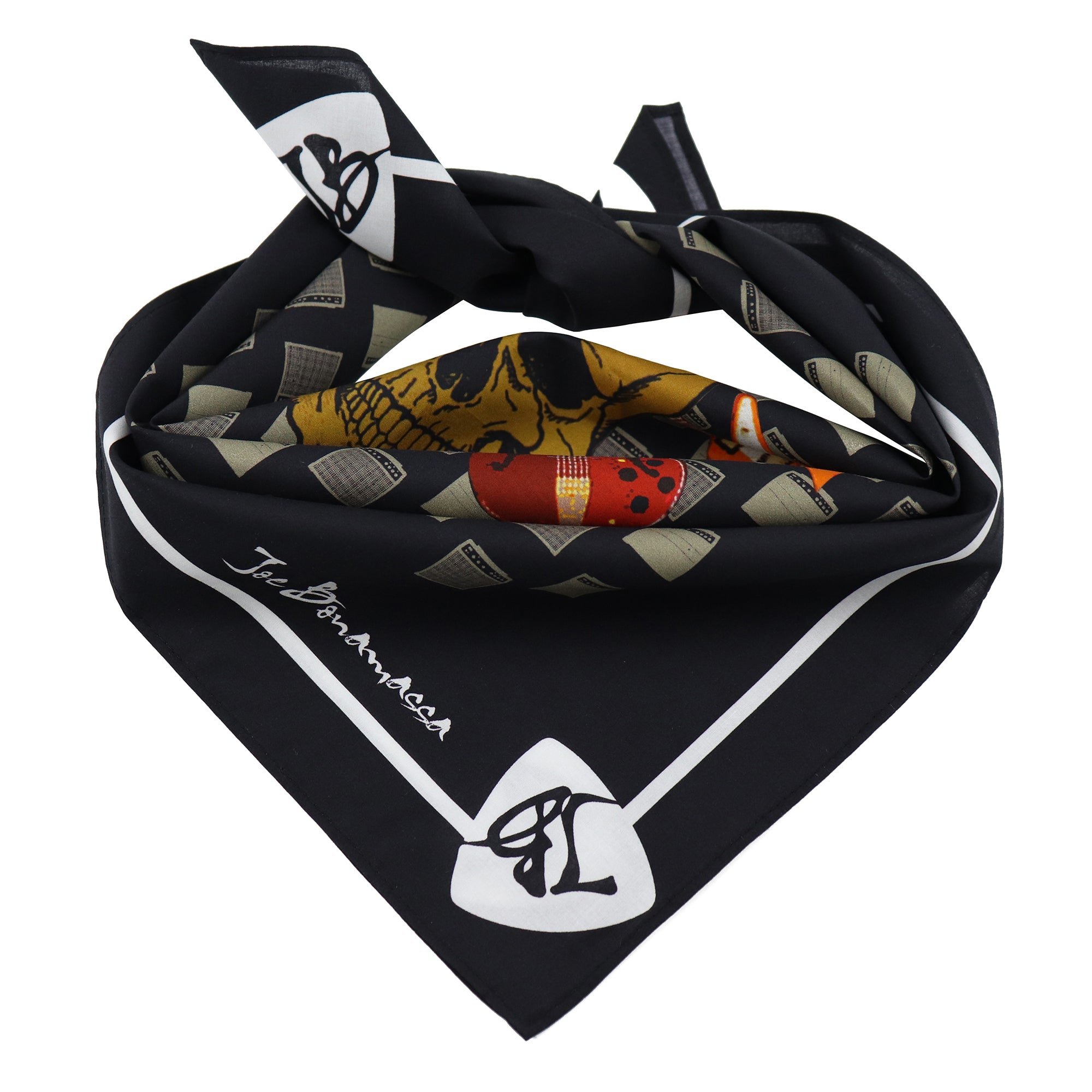 Joe Bonamassa Blues Brotherhood bandana svart bomull