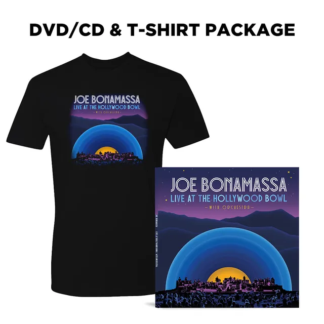 Joe Bonamassa Hollywood Bowl DVD/CD t-skjorte pakke unisex