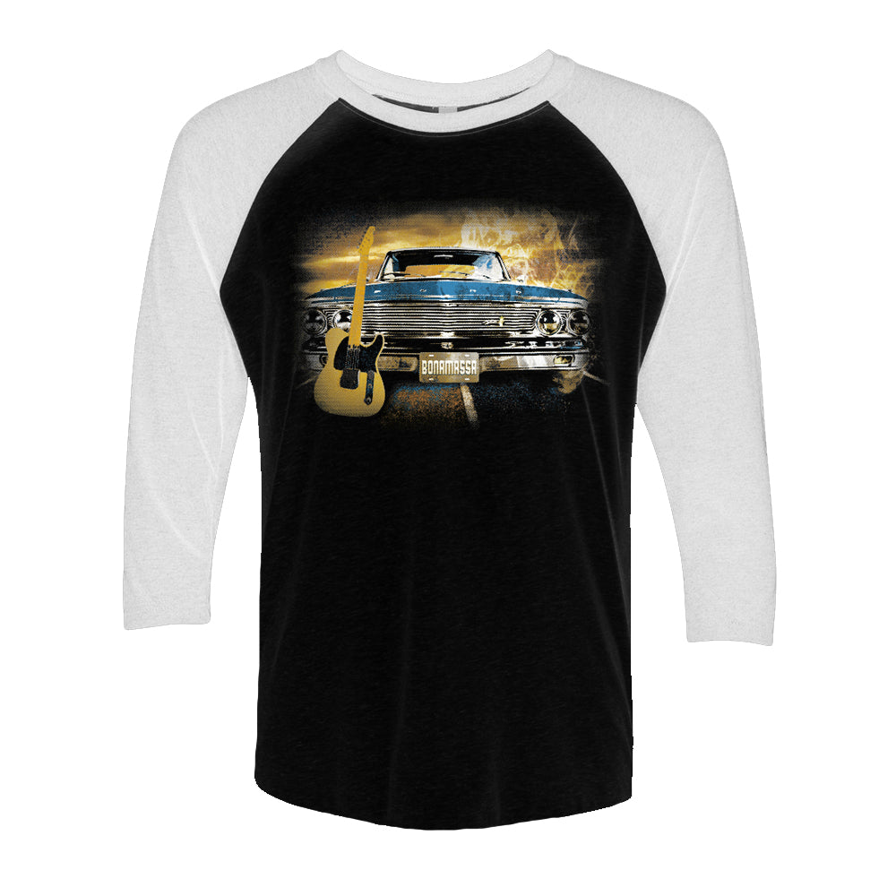 Joe Bonamassa Cruisin Blues 3/4 t-skjorte triblend grå
