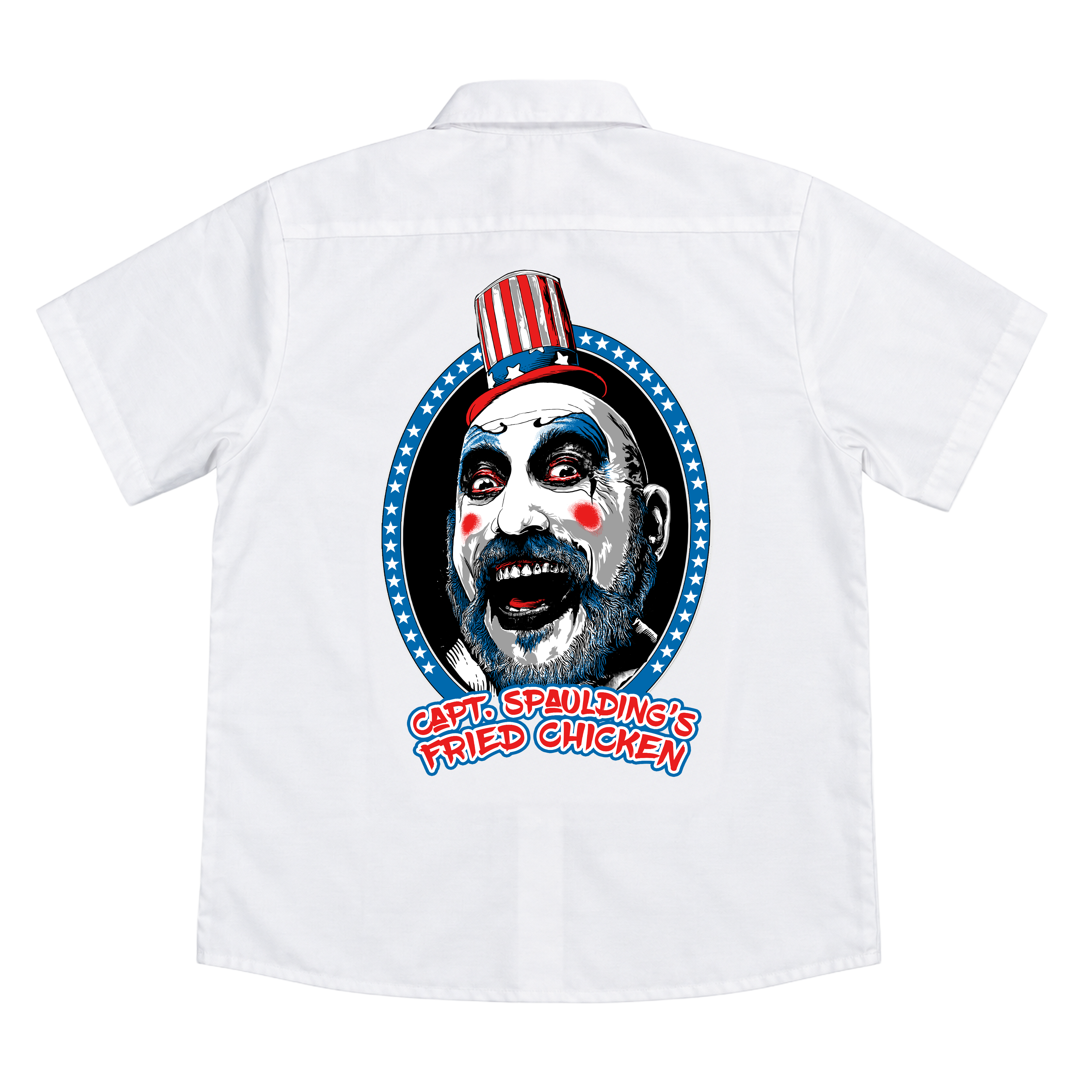 Rob Zombie Captain Spaulding Fried Chicken arbeidsskjorte