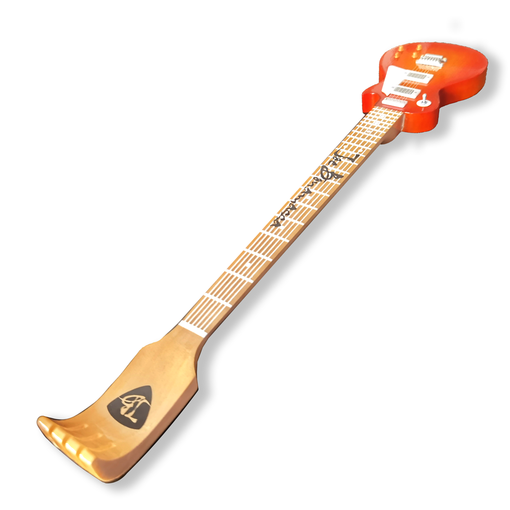 Joe Bonamassa Sunburst Les Paul ryggklør tre