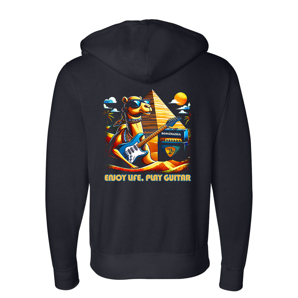 Joe Bonamassa Enjoy Life Play Guitar Zip-Hoodie hettegenser svart