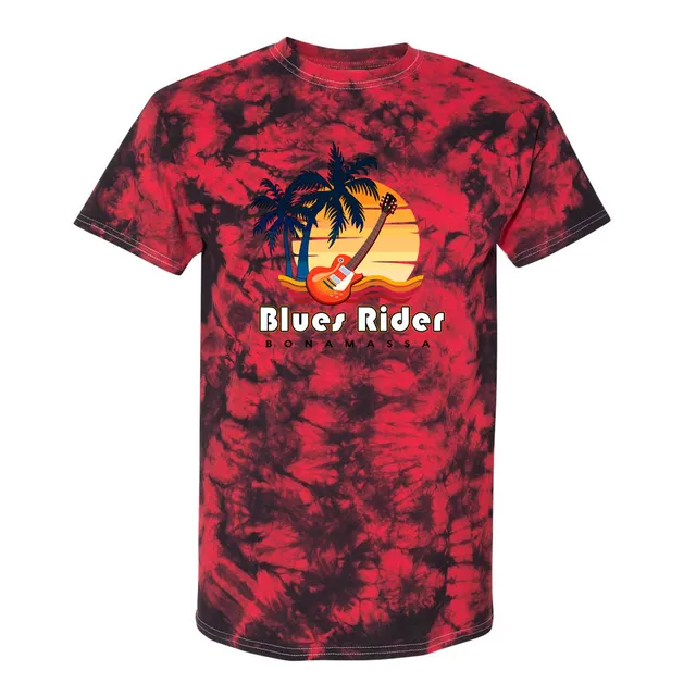Joe Bonamassa Blues Rider tie-dye t-skjorte svart rød