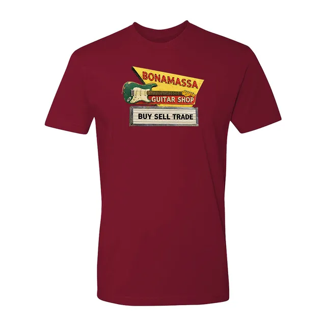 Joe Bonamassa Bona Guitar Shop unisex t-skjorte bomull