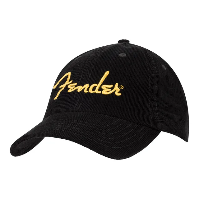 Joe Bonamassa Fender Gold Spaghetti Logo caps cordfløyel