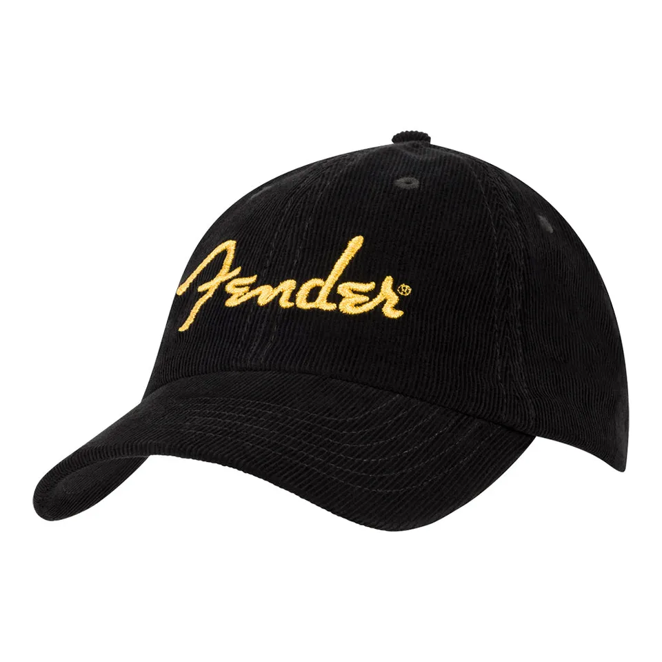 Joe Bonamassa Fender Gold Spaghetti Logo caps cordfløyel