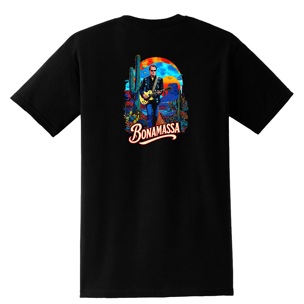 Joe Bonamassa Blues Journey t-skjorte unisex lomme svart