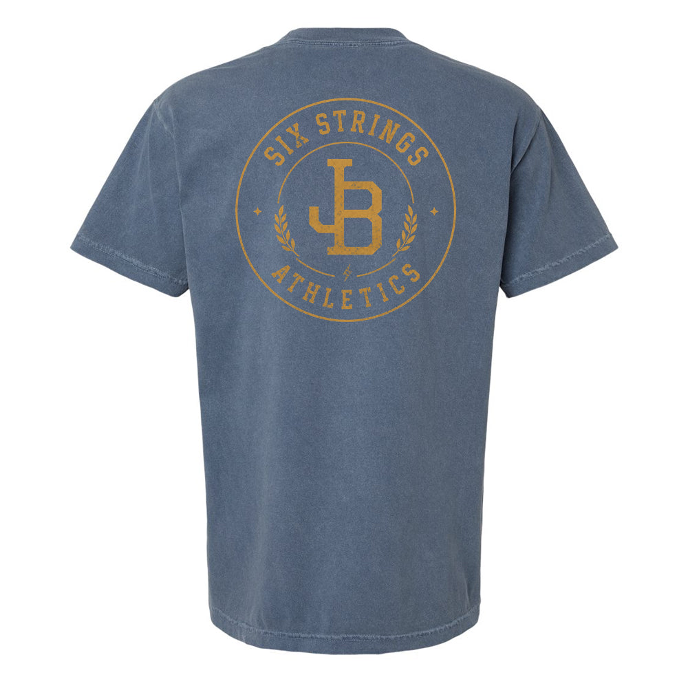 Joe Bonamassa Six Strings Athletics T-skjorte vintage bomull