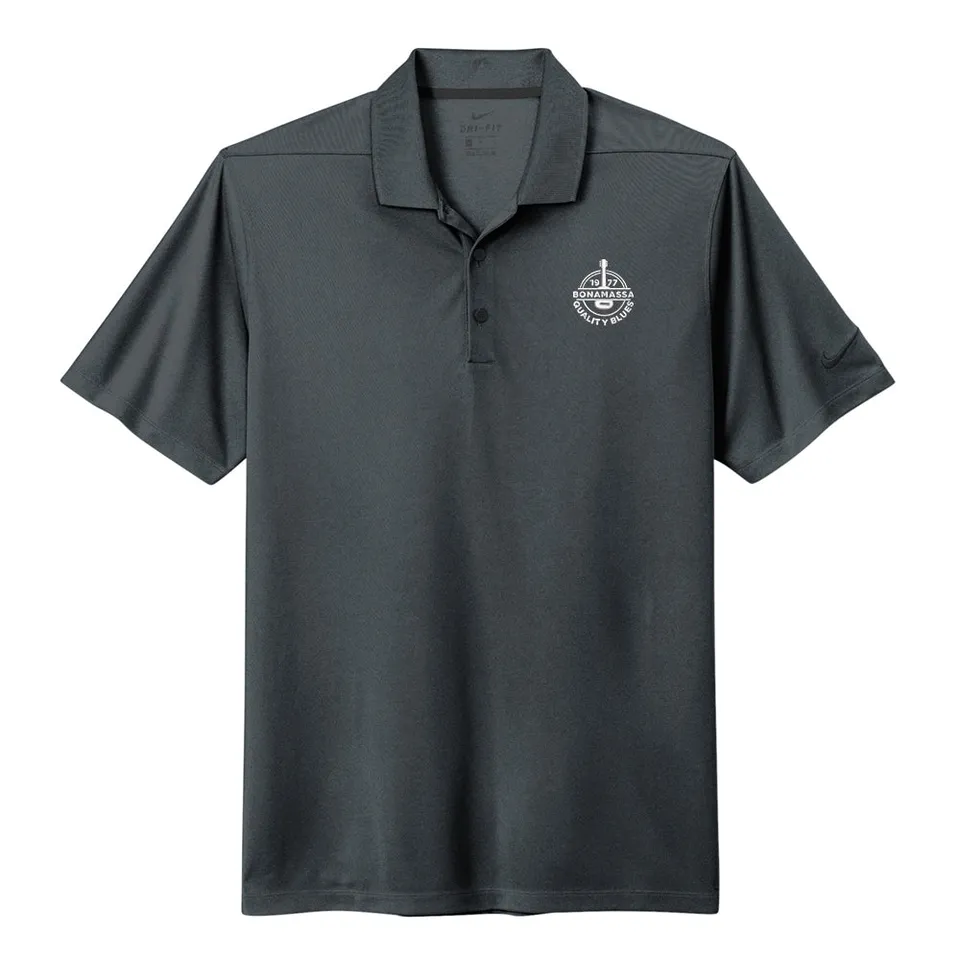 Joe Bonamassa Acoustic Quality Nike Micro Pique 2.0 Polo Anthracite