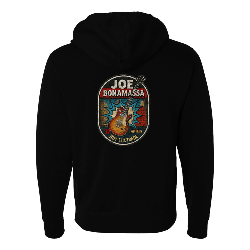 Joe Bonamassa Premium hettejakke unisex svart zip