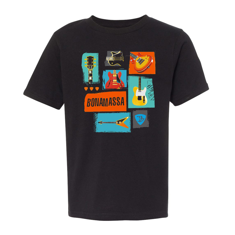 Joe Bonamassa Guitar Bunch t-skjorte barn svart bomull