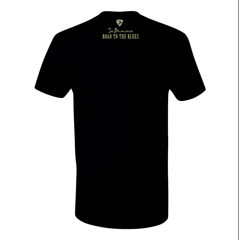 Joe Bonamassa Road to the Blues T-skjorte svart bomull unisex