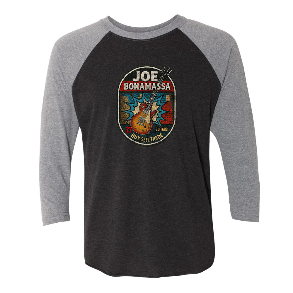 Joe Bonamassa Premium Collection 3/4 t-skjorte hvit/svart