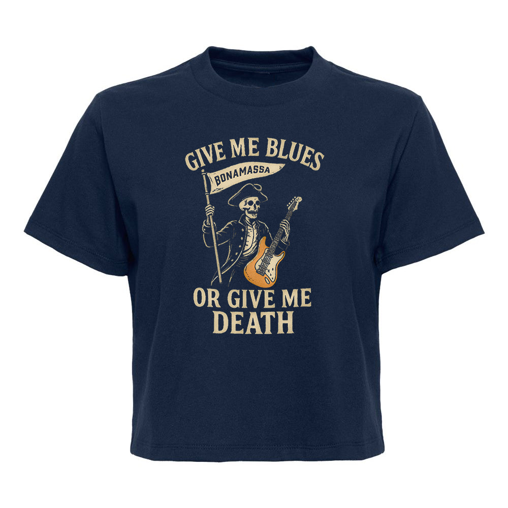 Joe Bonamassa Give Me Blues Or Give Me Death t-skjorte dame boxy