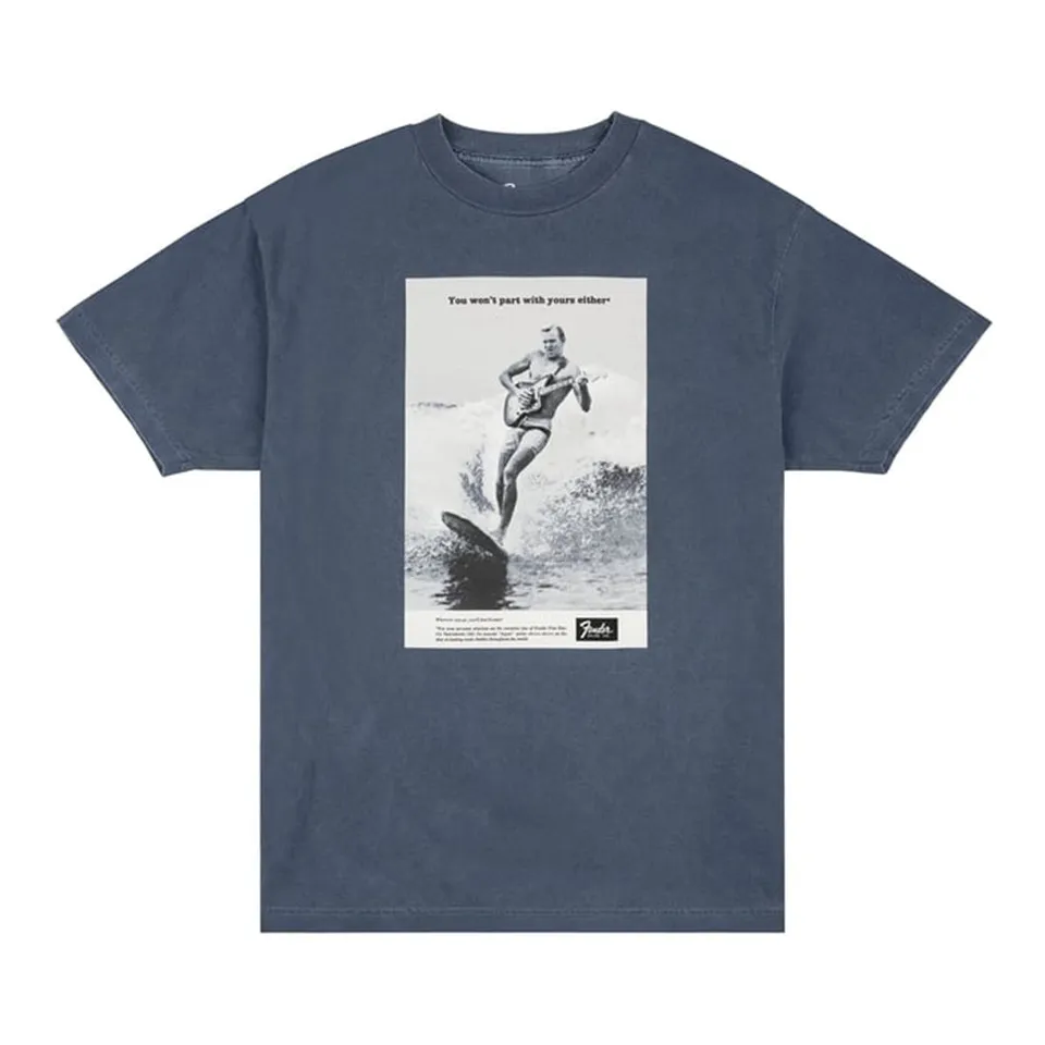 Joe Bonamassa Vintage Ad Surfer T-skjorte unisex ocean bomull