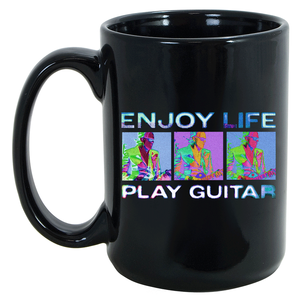 Joe Bonamassa Enjoy Life Play Guitar retro krus 11oz