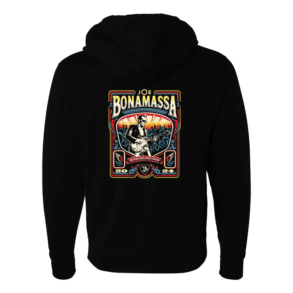 Joe Bonamassa 2024 U.S. Summer Tour Zip-Up hettejakke svart