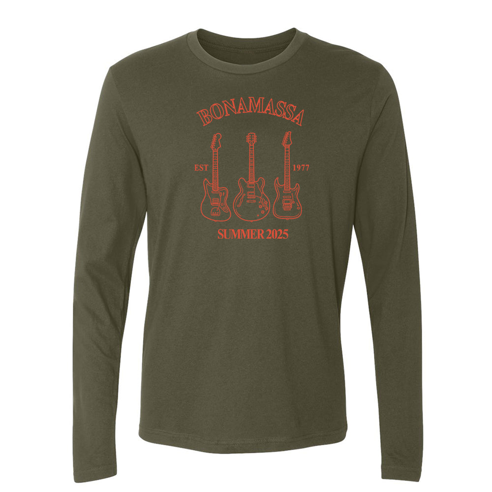 Joe Bonamassa Summer 2025 Langermet T-skjorte herre svart