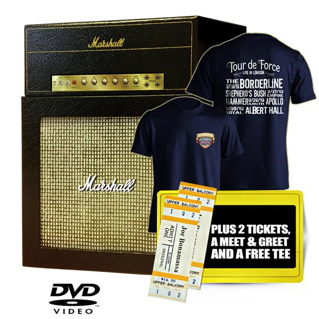 Joe Bonamassa Tour de Force Ultimate Fan Box Set boks 4 DVD + t-skjorte