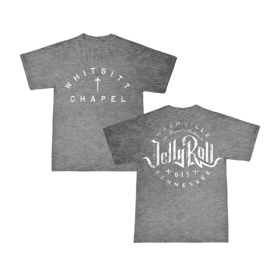 Jelly Roll Whitsitt Chapel T-skjorte gråmelert