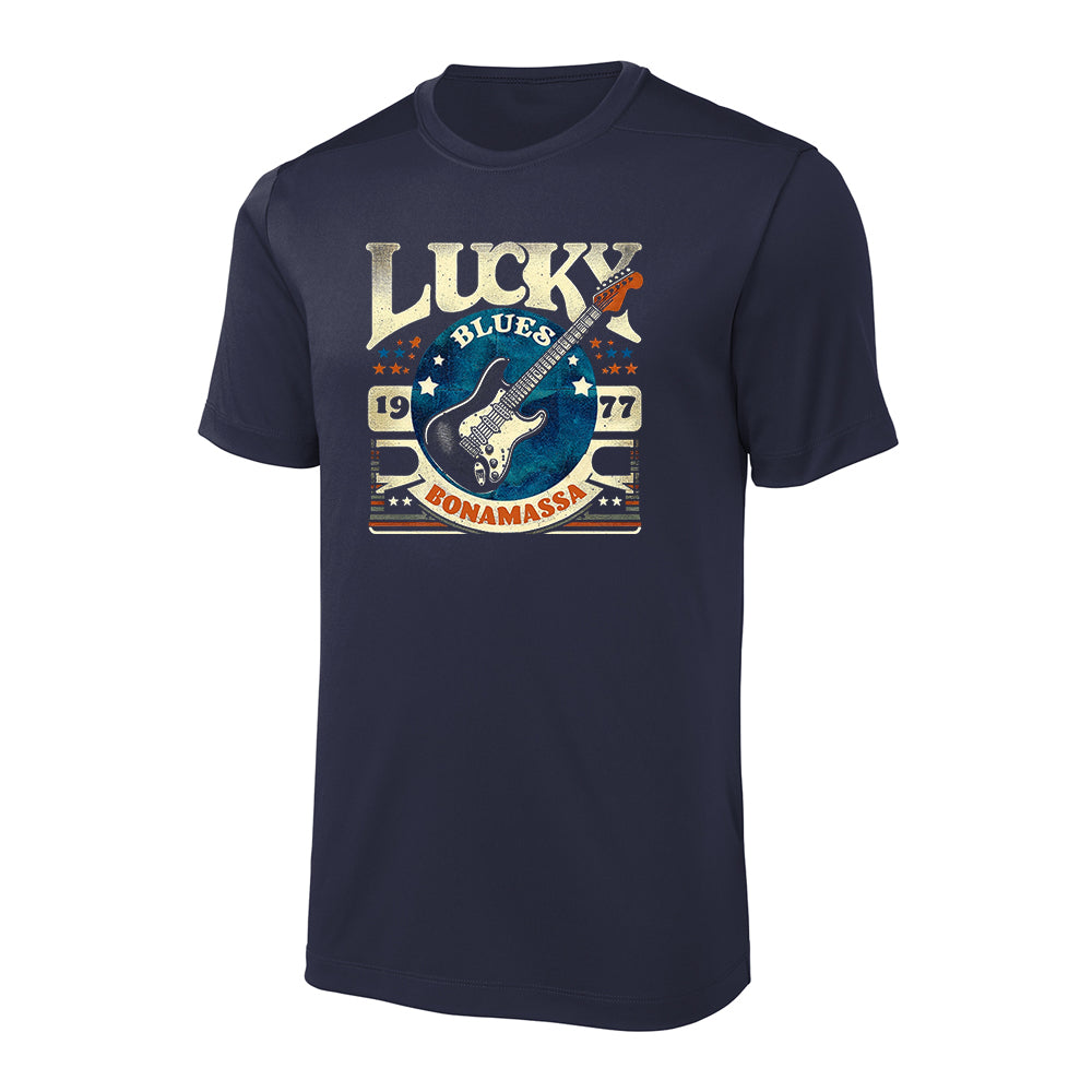 Joe Bonamassa Lucky Blues UV Pro T-skjorte herre UPF 50