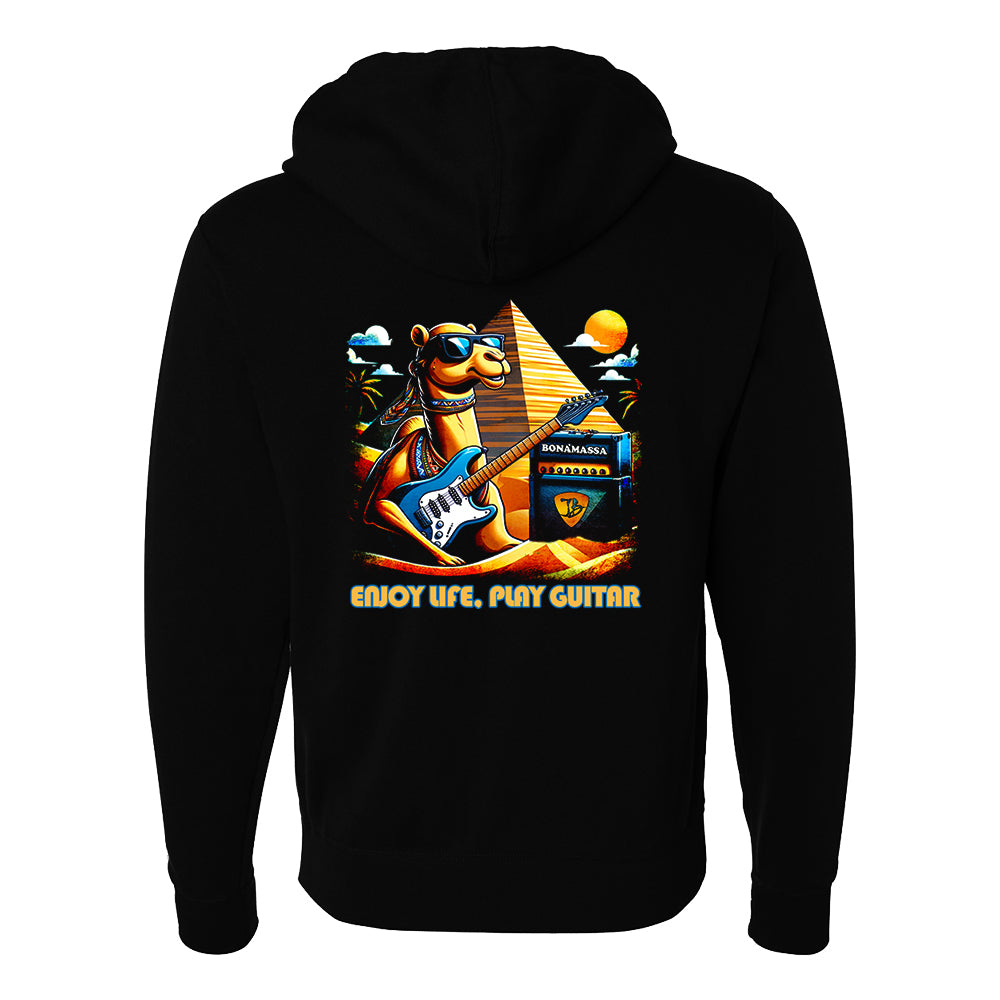 Joe Bonamassa Enjoy Life Play Guitar Zip-Hoodie hettegenser svart