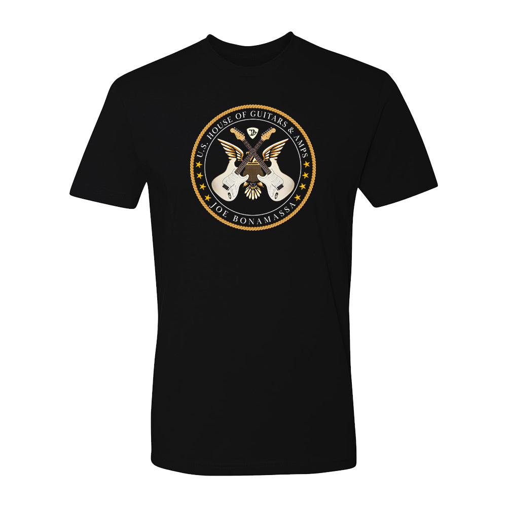 Joe Bonamassa House of Guitars t-skjorte svart bomull