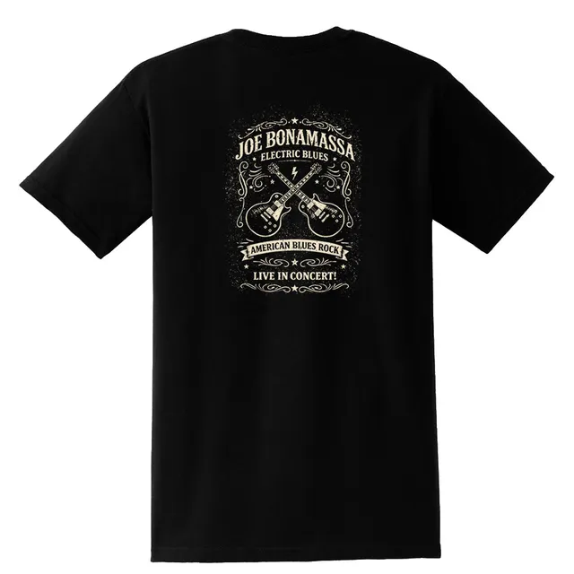 Joe Bonamassa Electric Blues t-skjorte lommetrykk unisex