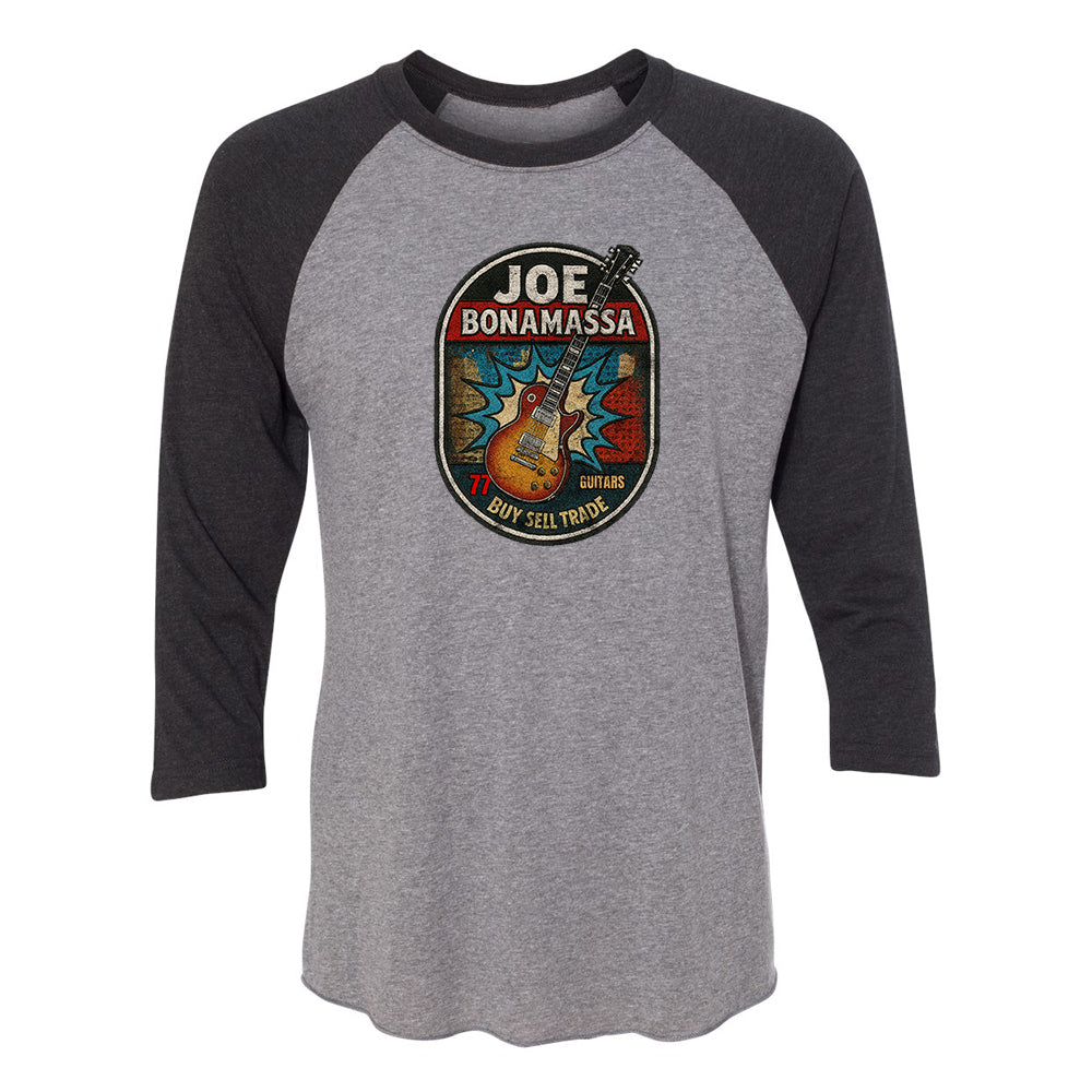 Joe Bonamassa Premium Collection 3/4 t-skjorte hvit/svart