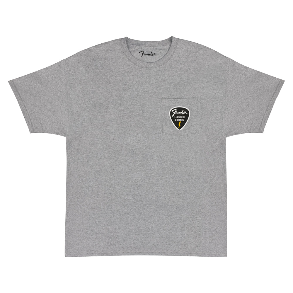 Fender Pick Patch Pocket t-skjorte svart bomull
