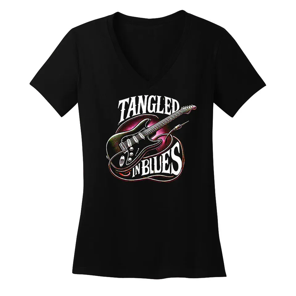 Joe Bonamassa Tangled In Blues V-hals t-skjorte dame bomull
