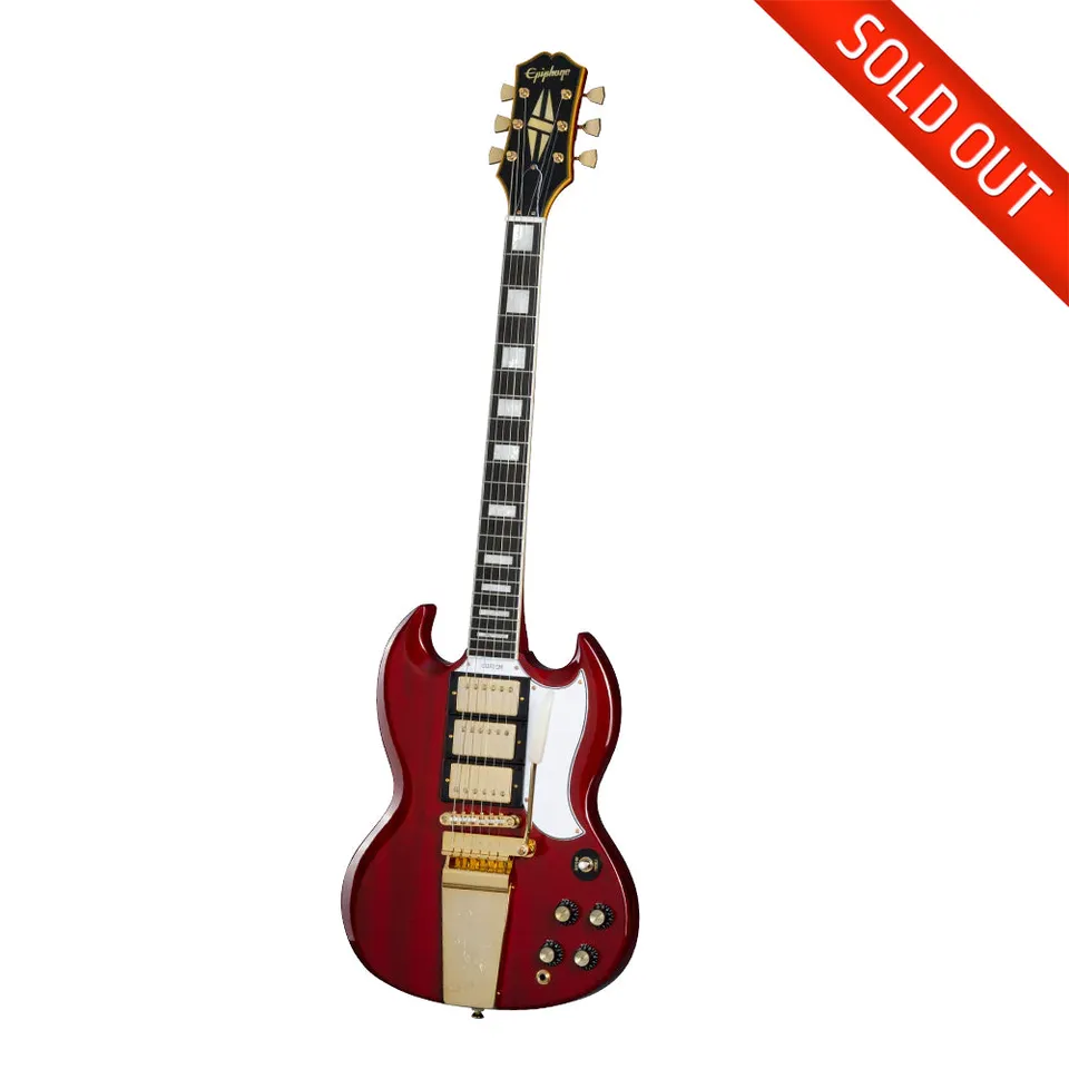 Joe Bonamassa 1963 Epiphone SG Custom gitar Wine Red koffert