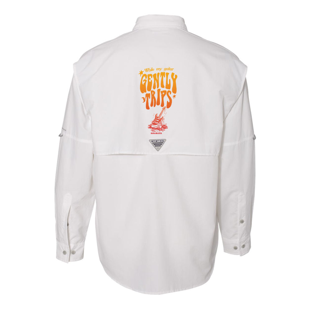 Joe Bonamassa Gently Trips Columbia PFG Bahama II skjorte gull
