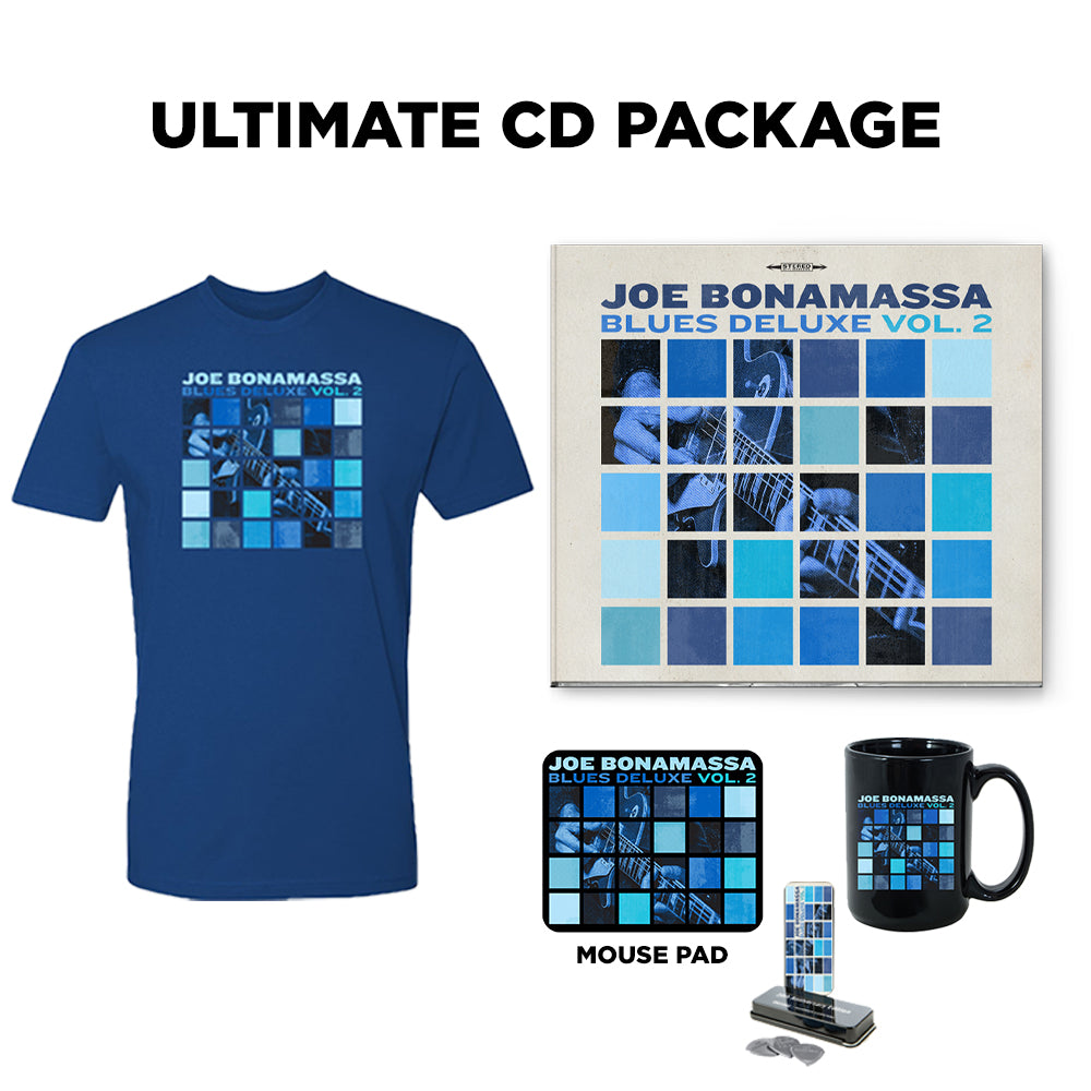 Joe Bonamassa Blues Deluxe Vol. 2 CD + t-skjorte pakke svart