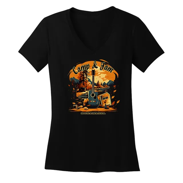 Joe Bonamassa Camp & Jam v-hals t-skjorte dame bomull