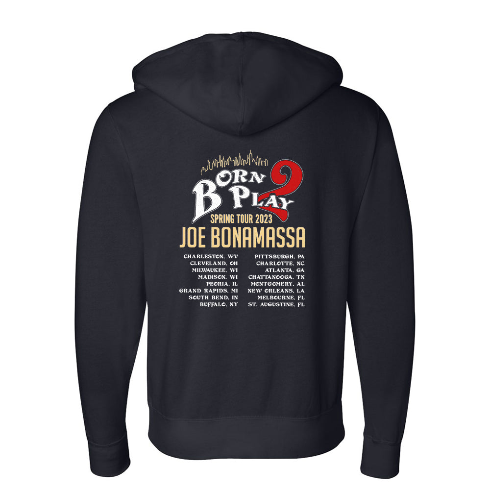 Joe Bonamassa 2023 U.S. Spring Tour hettejakke svart bomull