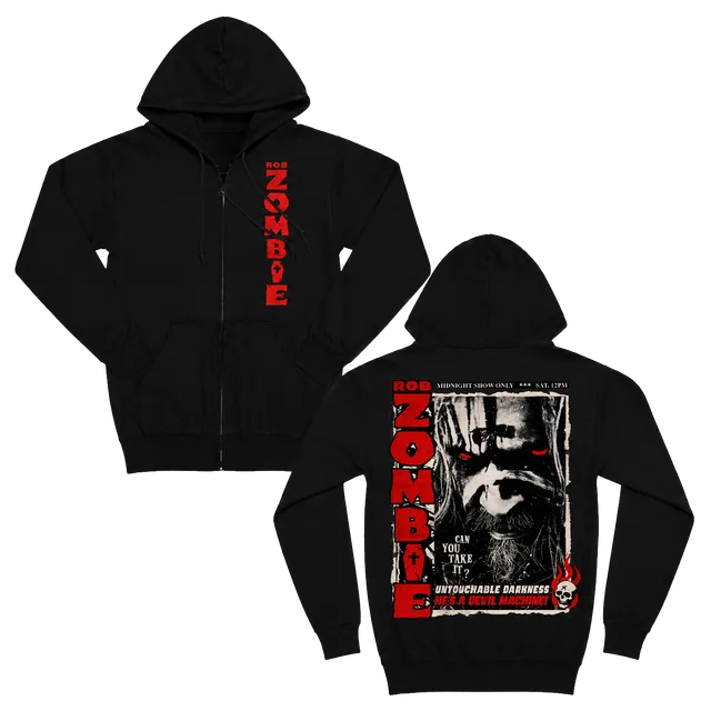 Rob Zombie Devil Machine zip-hoodie brysttrykk