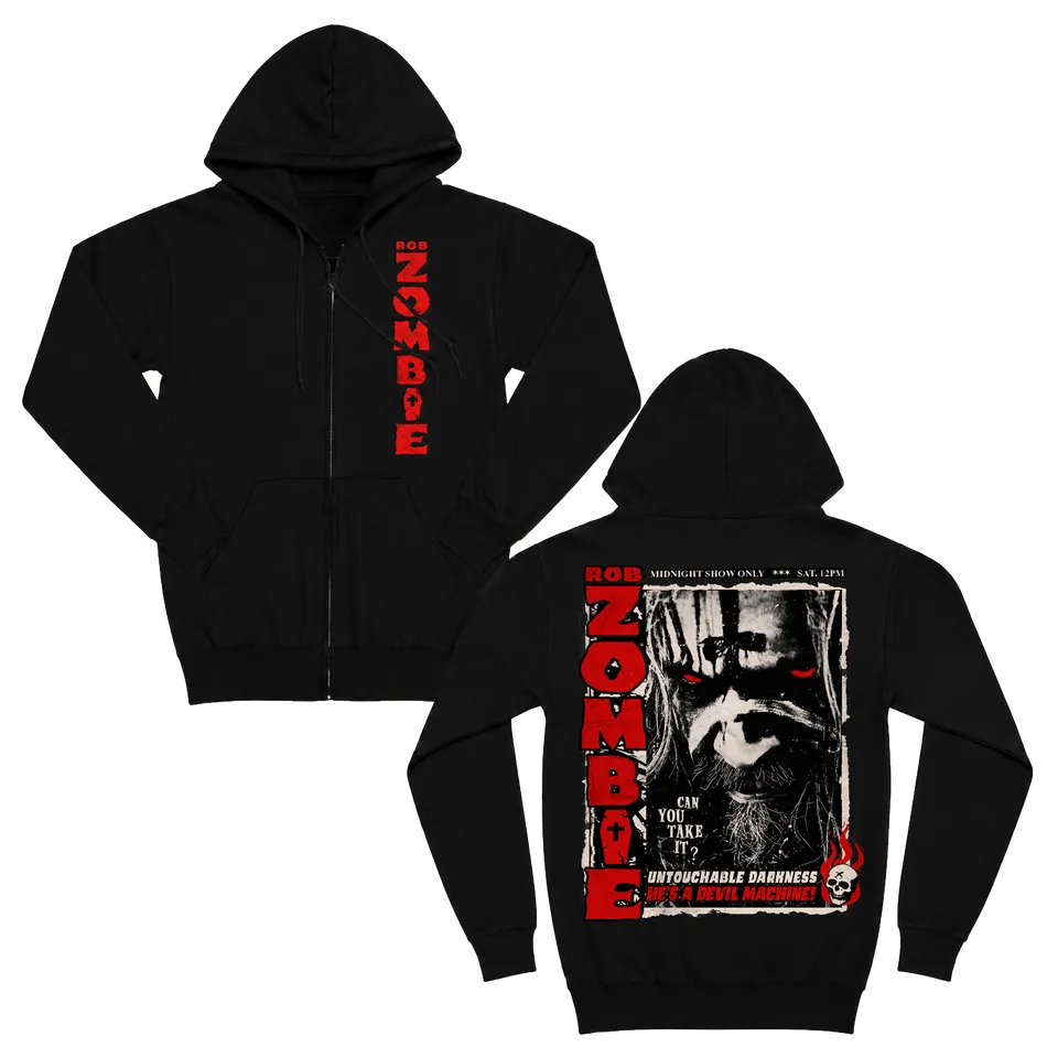 Rob Zombie Devil Machine zip-hoodie brysttrykk