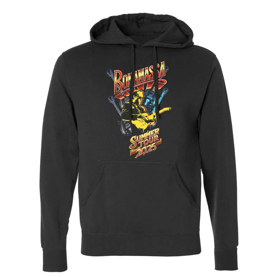 Joe Bonamassa 2025 Summer Tour hoodie unisex svart