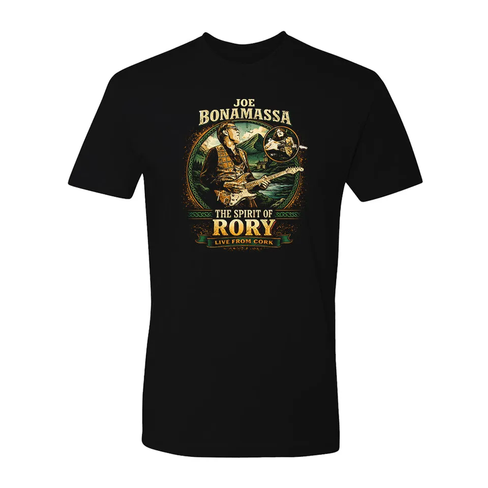 Joe Bonamassa Spirit Of Rory Live From Cork t-skjorte svart