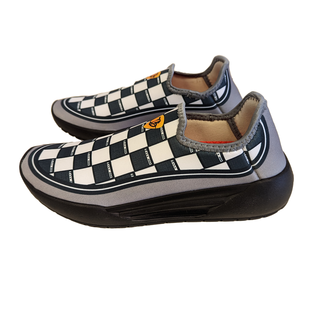 Joe Bonamassa Checkered Amps sneakers slip-on resirkulert