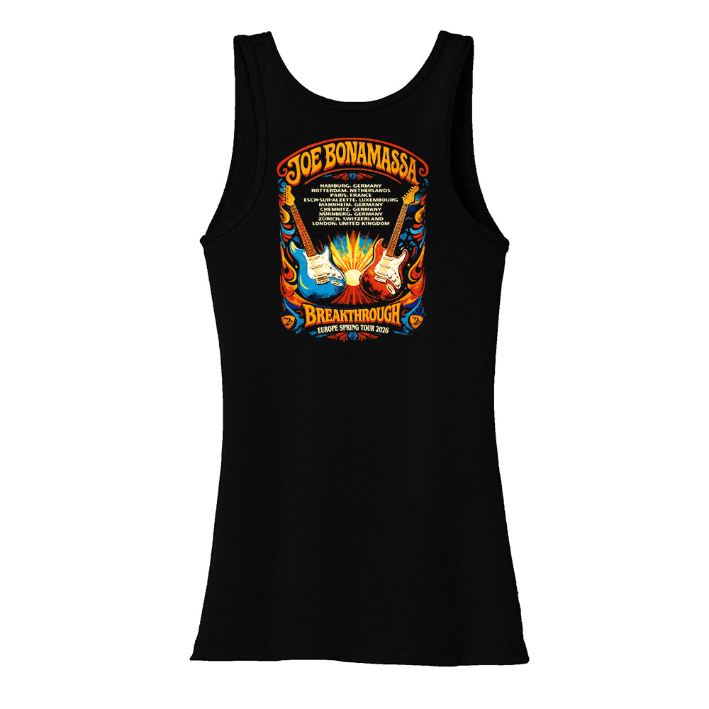 Joe Bonamassa 2026 Europe Spring Tour singlet dame bomull