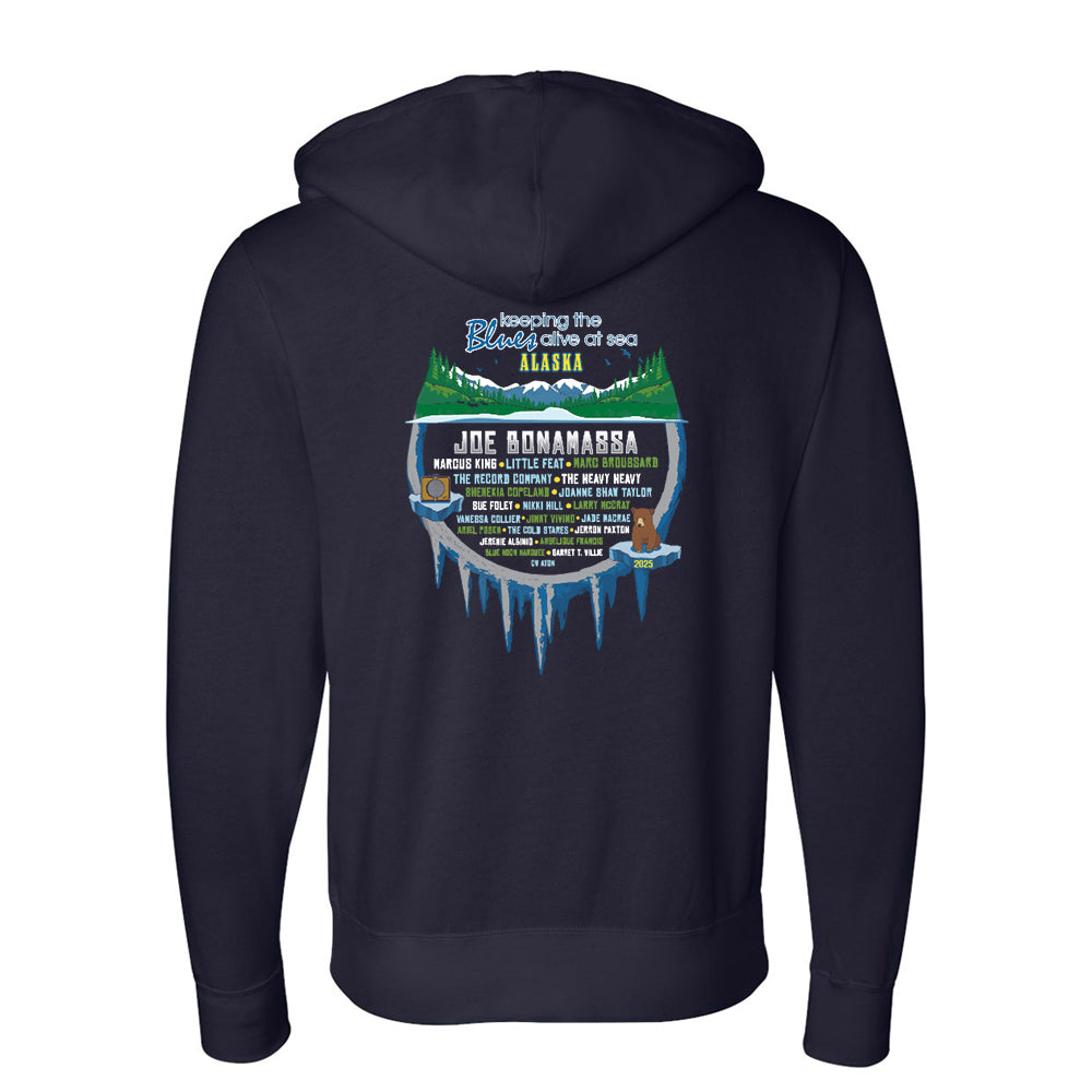 Joe Bonamassa KTBA at Sea Alaska Zip hettegenser unisex
